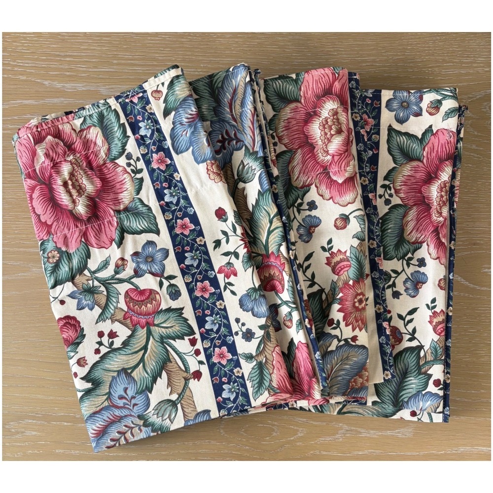 Vintage Waverly Settlers Trail‎ Lot 4 Valances 2 Curtain Panels